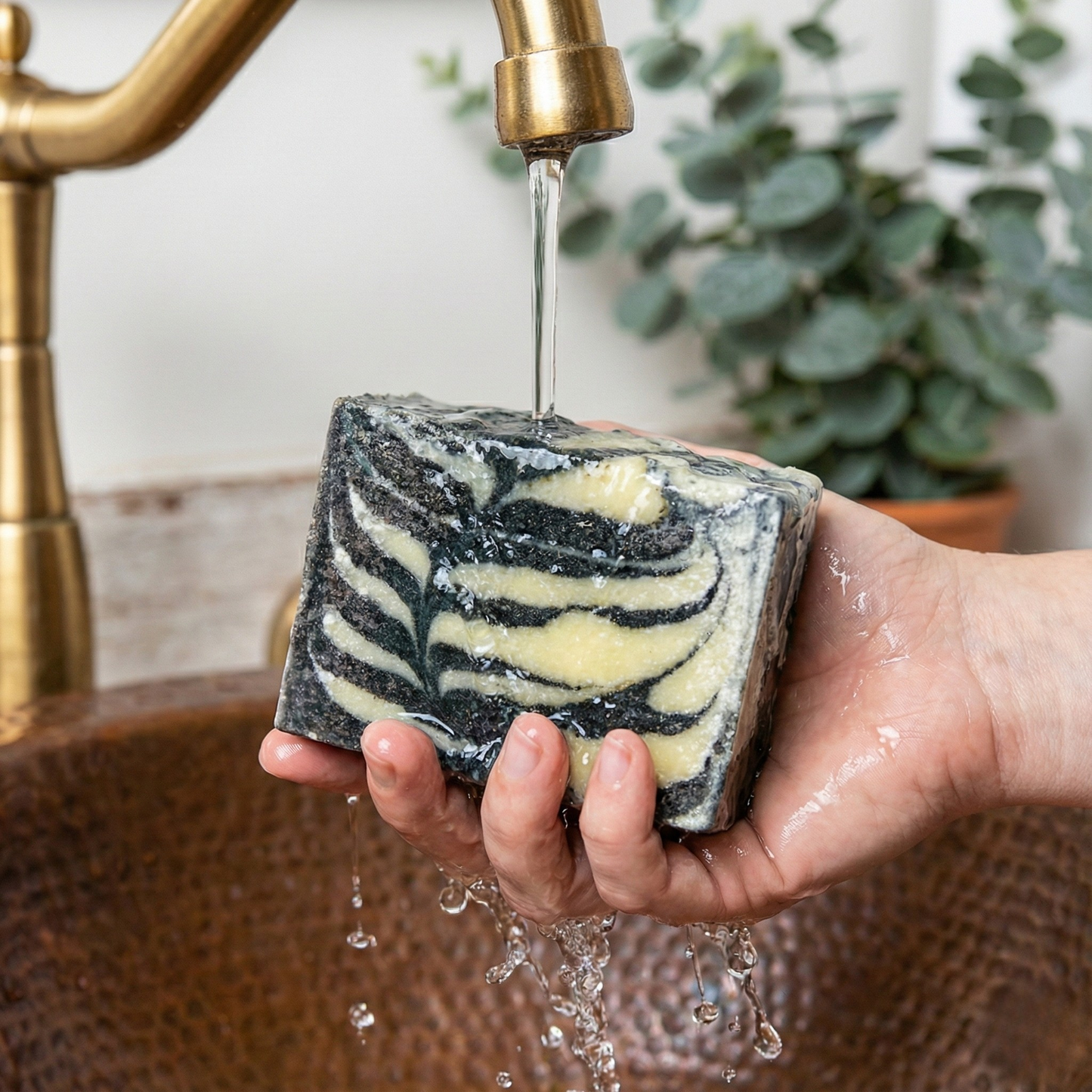 Charcoal Silk Soap