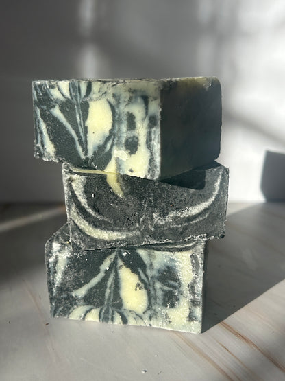 Charcoal Silk Soap