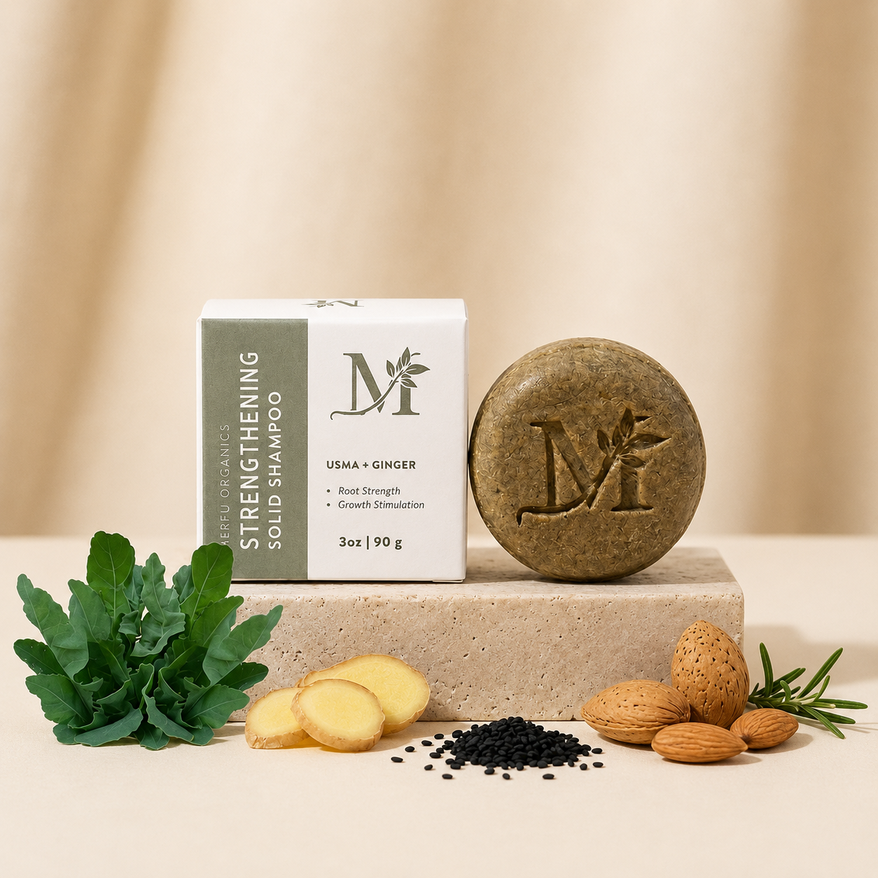 Usma & Ginger Strengthening Shampoo Bar