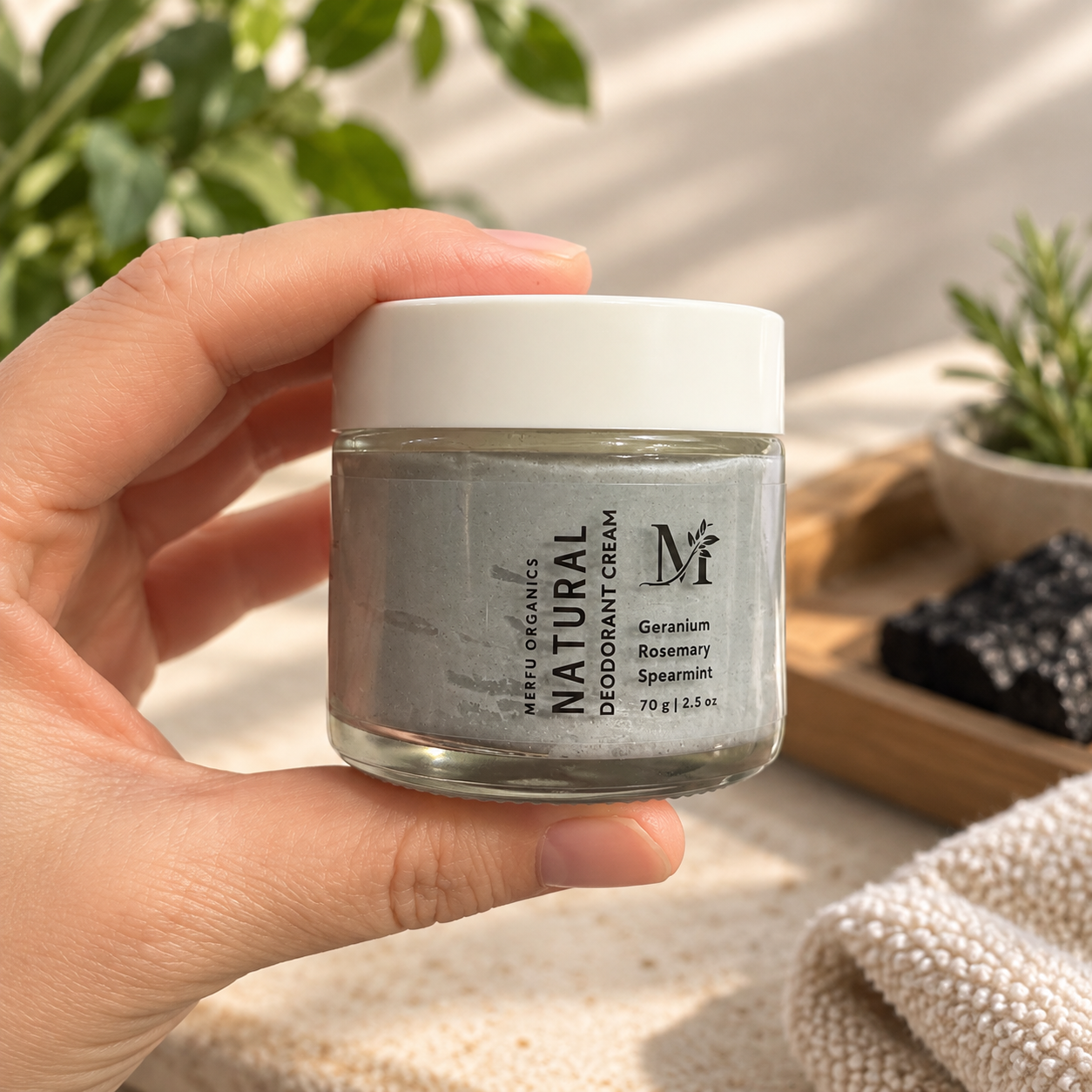 Natural Deodorant with Activated Charcoal