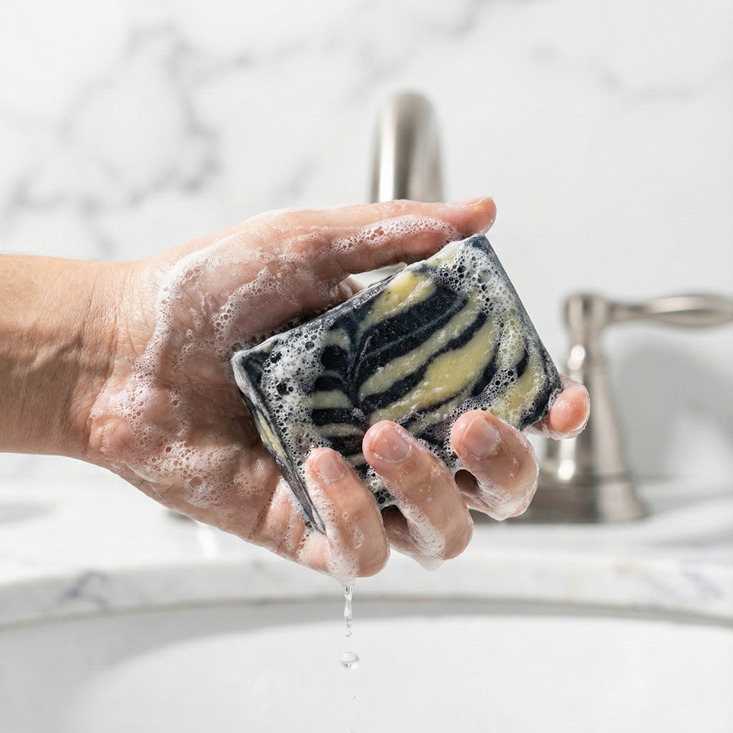Charcoal Silk Soap