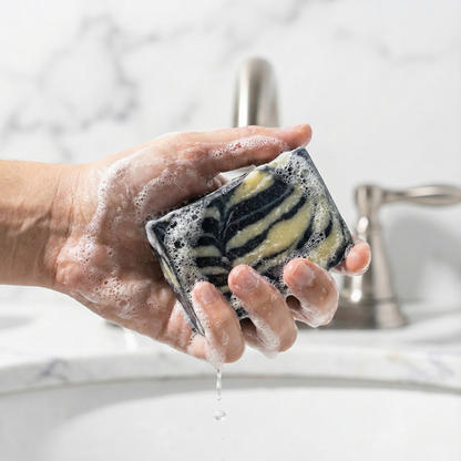 Charcoal Silk Soap
