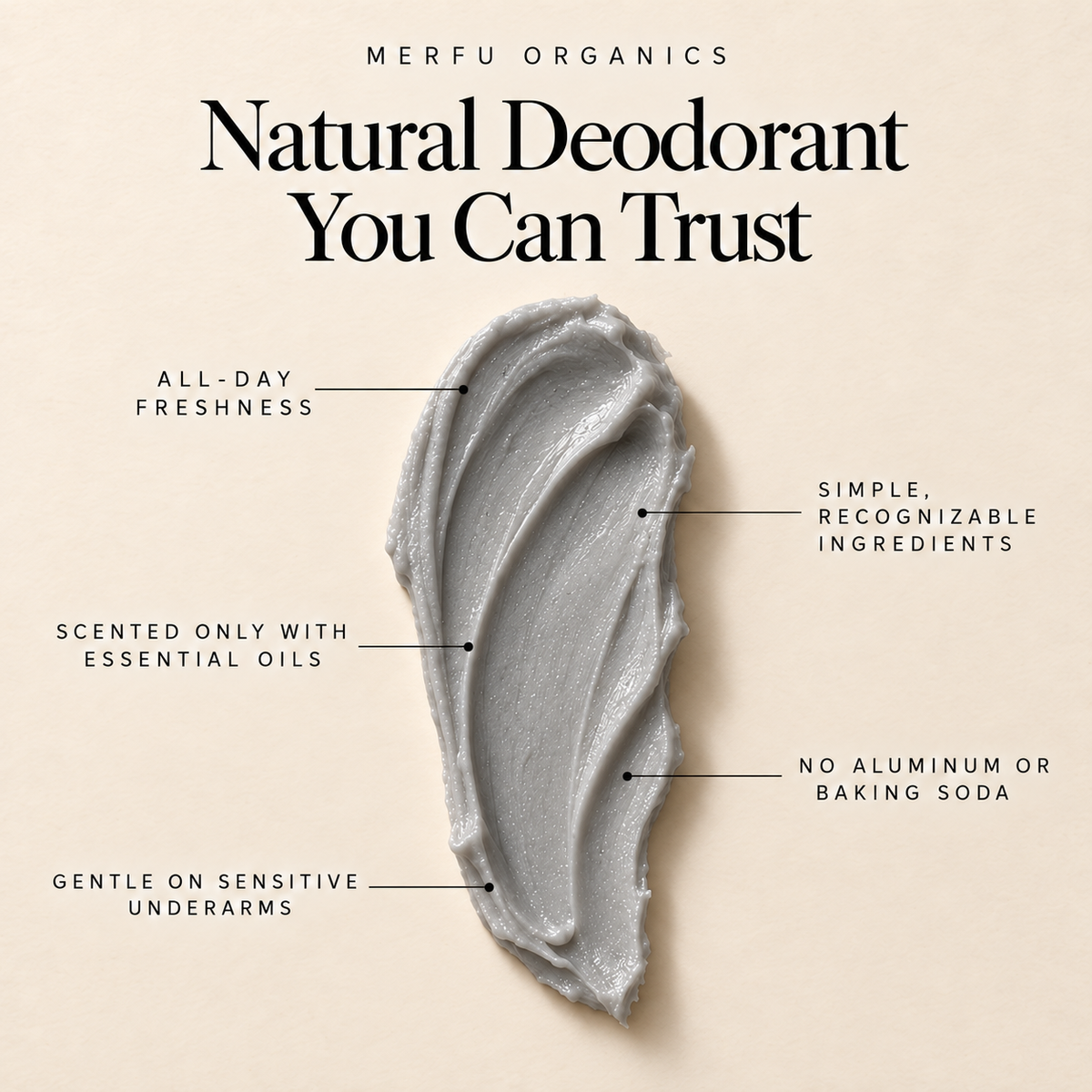 Natural Deodorant with Activated Charcoal