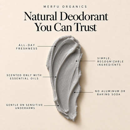 Natural Deodorant with Activated Charcoal