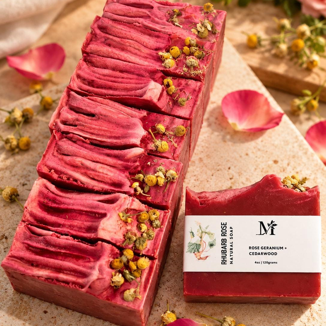 Rhubarb Rose Natural Soap