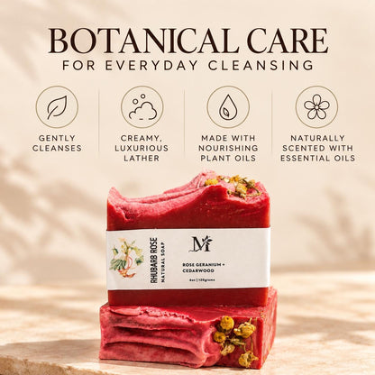 Rhubarb Rose Natural Soap
